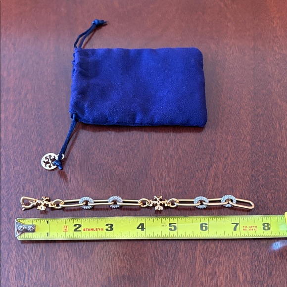 Tory Burch Roxanne Chain Pave Bracelet - Picture 2 of 2